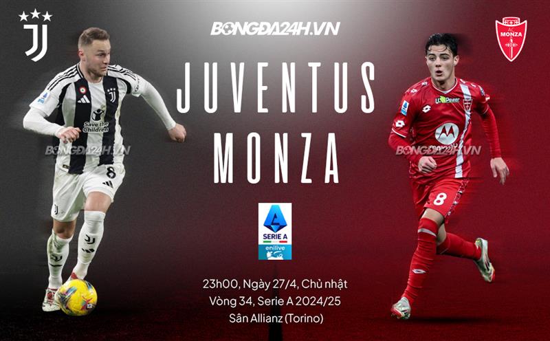 Juventus vs Monza vong 34 Serie A 2024/245.