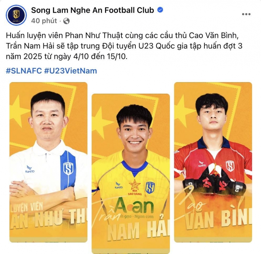 HLV Phan Như Thuật xuất hiện với cương vị mới sau khi rời SLNA 1