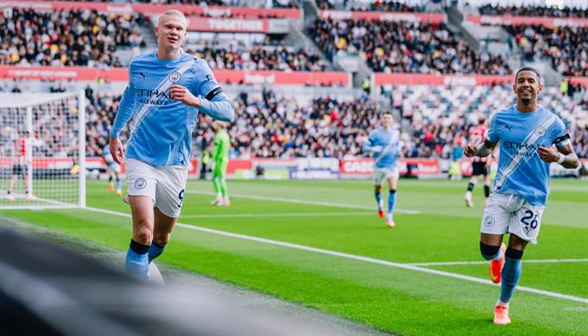 Man City đã phải đá co cụm trong trận đấu Brentford 1