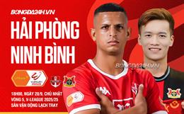 Highlights Hải Phòng vs Ninh Bình: Dứt mạch toàn thắng (Vòng 5 LPBank V.League 1-2025/26)