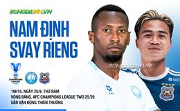 Nam Định thắng trận mở màn ASEAN Club Championship 2025/26